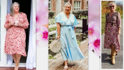 Фасоны летних платьев для женщин 50 лет 2021. Платья весна-лето 2021 для полных женщин 55-60 лет