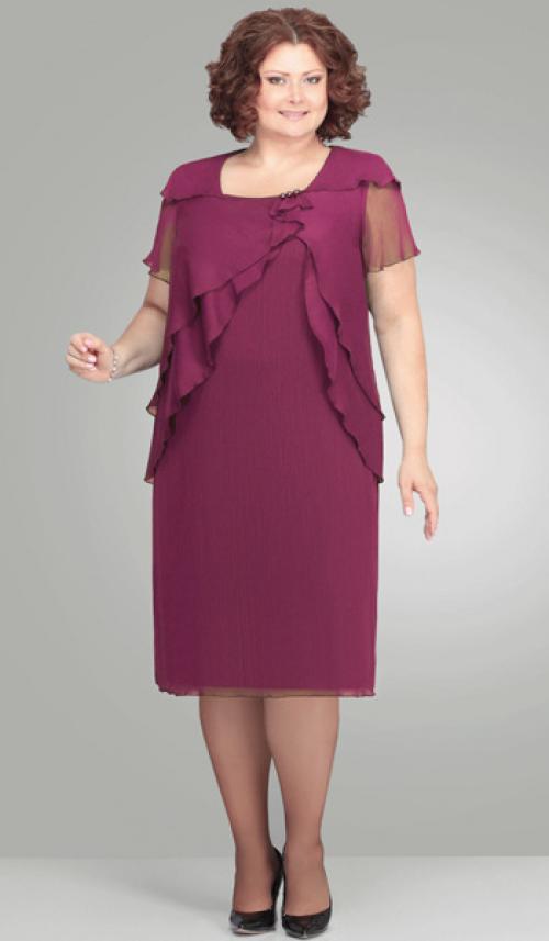 Фасоны платьев для женщин 60 лет стандартная фигура 50 размера