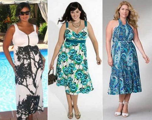 17 модных платьев для полных женщин посл. Модные оттенки