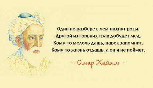 Какие знаменитые личности из Востока известны своими пословицами и поговорками. 15 лучших афоризмов Омара Хайяма – мудрость через века