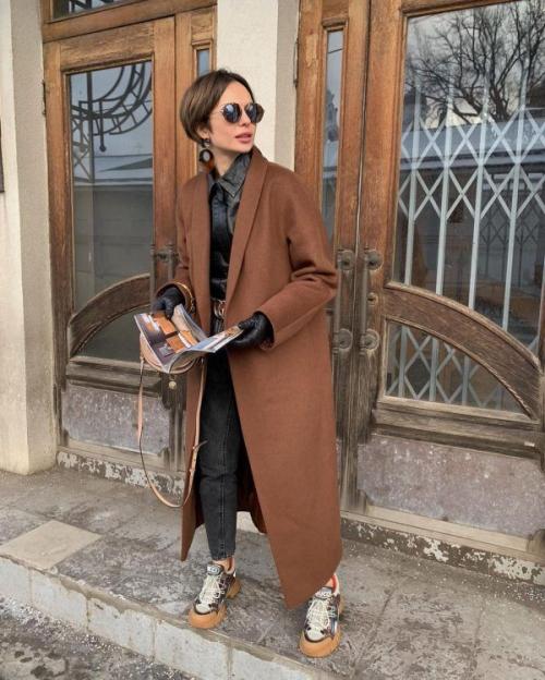 С чем носят длинное пальто. Длинное пальто: подбираем модные сочетания