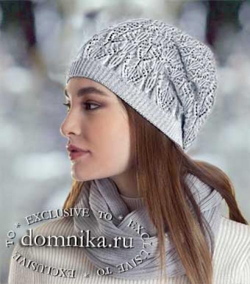Вязаные береты для женщин з. Береты спицами схемы описания вязания бесплатно