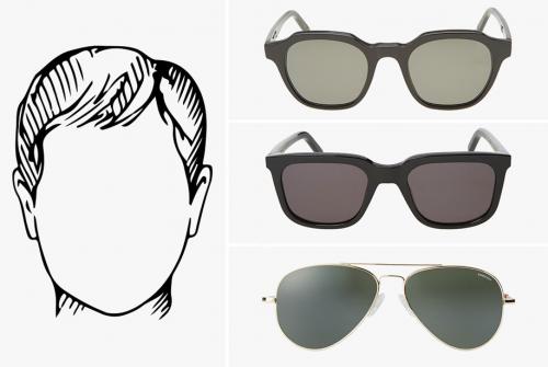 Как подобрать оправу очков по форме лица мужчине. Как подобрать солнцезащитные очки по форме лица?