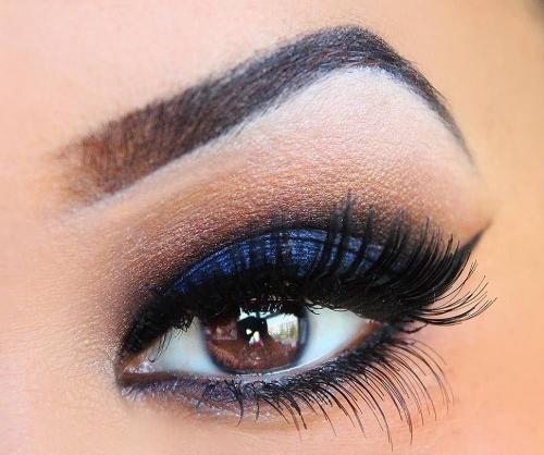 Красные тени для карих глаз. 