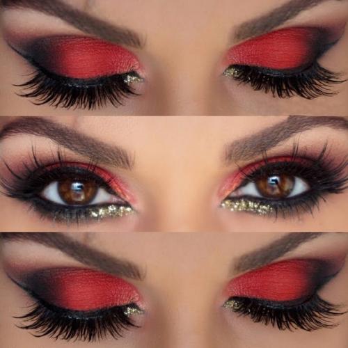 Красные тени кому идут. Откуда пришла мода на красные тени для макияжа глаз и как их правильно носить