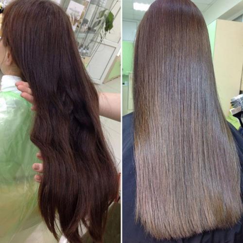 Как вывести черный цвет волос в коричневый. Кислотная смывка для волос