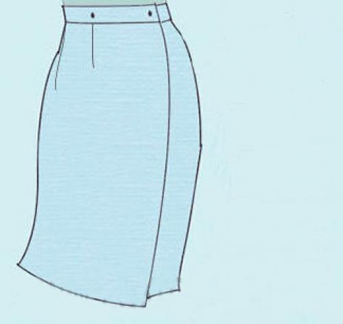 Длинная юбка с запахом на завязках. Юбка с запахом без боковых швов: кроим и шьем быстро и легко