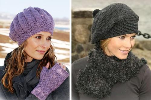 Головные уборы для пожилых женщин. Вязаные шапки для женщин 60 — 65 лет фото