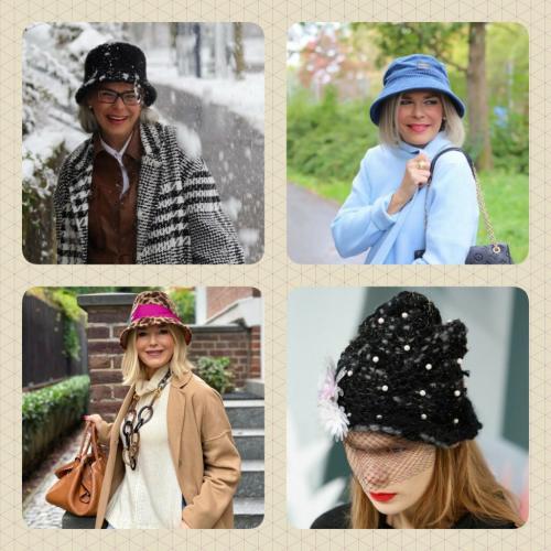 Головные уборы для женщин после 50 лет. Модные головные уборы на холодное время года для женщин 50+