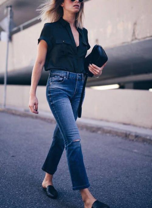 Выбирай стиль: 5 популярных видов женских джинсов на резинке 08