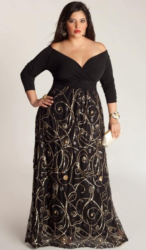 Праздничная одежда для полных женщин. Какие платья считаются праздничными