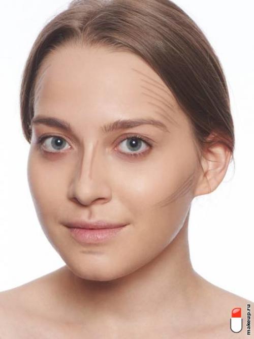 Как нанести макияж на щеки. Сгладить углы: как округлить щеки с помощью макияжа