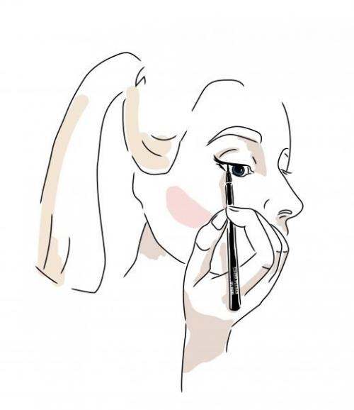 Как наносить глазную подводку. Как по линейке: учимся рисовать стрелки на глазах