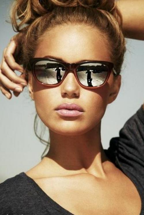 Солнцезащитные очки для круглого лица. Какие формы и цвета оправы очков подходят для круглого лица