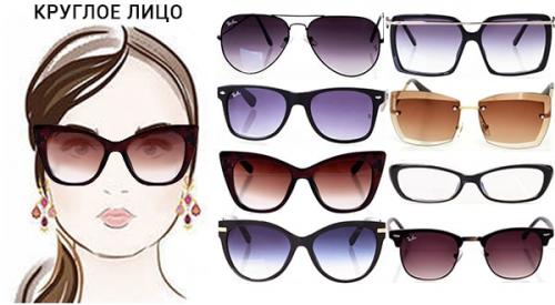 Как подобрать женские очки по форме лица. Рекомендации, как подобрать солнцезащитные очки по форме лица