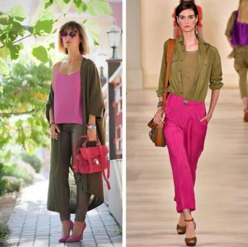 Табачный цвет сочетание в одежде. Цвет хаки: интересные цветовые сочетания