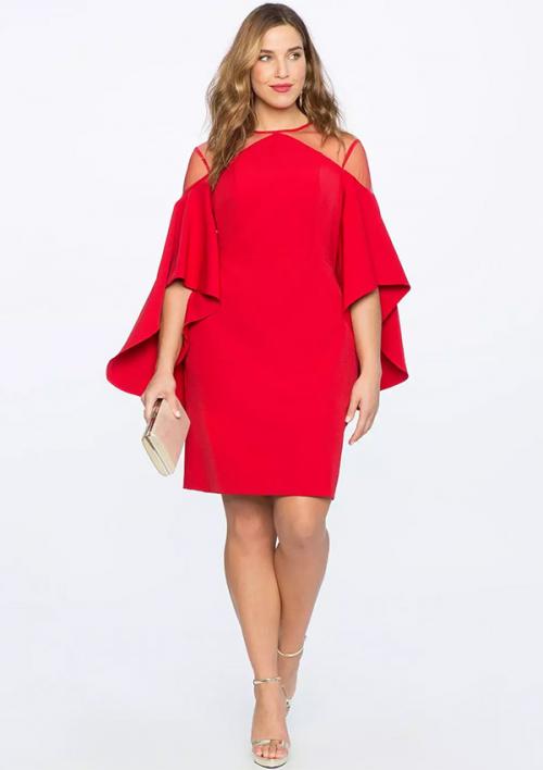 Праздничный образ для полных девушек. Длина платьев: макси, миди, мини