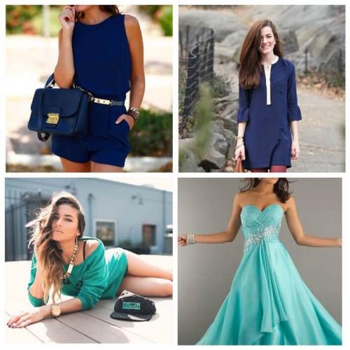 Сочетание цветов в одежде синий. С чем сочетается синий цвет в одежде у женщин: фото стильных образов