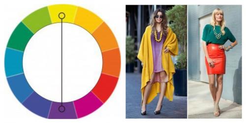 Сочетание цветов в одежде — простой способ