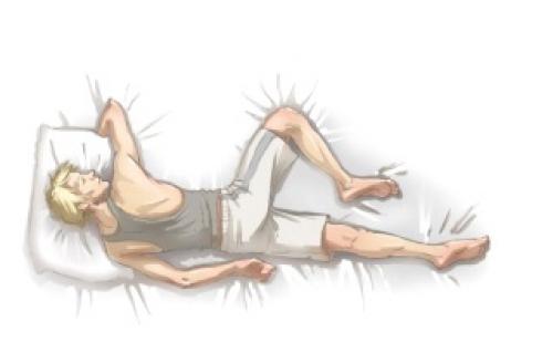 Позы тела во время сна. Самые лучшие позы для сна 13