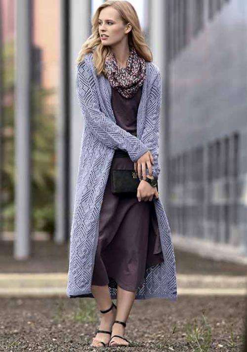 Кардиган без пуговиц спицами. Кардиган спицами для женщин: схемы и описание модных женских кардиганов бесплатно