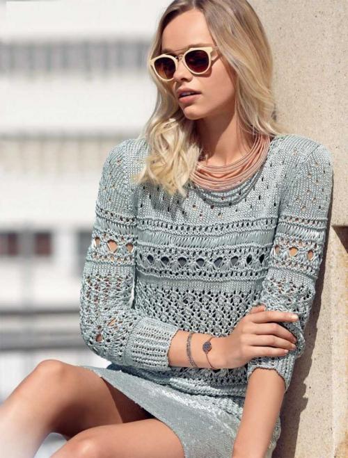 Женский пуловер спицами для начинающих. Как связать джемпер — простые способы вязания, поэтапный мастер-класс для начинающих, варианты узоров и оформления