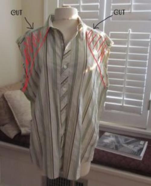 Как персонализировать мужскую рубашку, чтобы она стала более женственной. Как переделать мужскую рубашку в женскую блузку