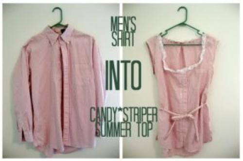 Как персонализировать мужскую рубашку, чтобы она стала более женственной. Как переделать мужскую рубашку в женскую блузку