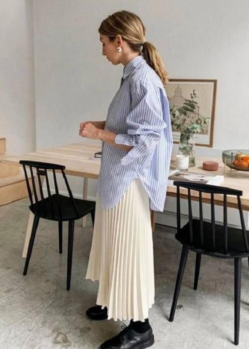 Какие стили юбок лучше всего сочетаются с мужской рубашкой. Рубашка и юбка: изысканные сочетания для модниц