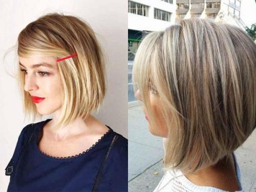 Каре с мелированием на русые. Подбор оттенков мелирования на каре