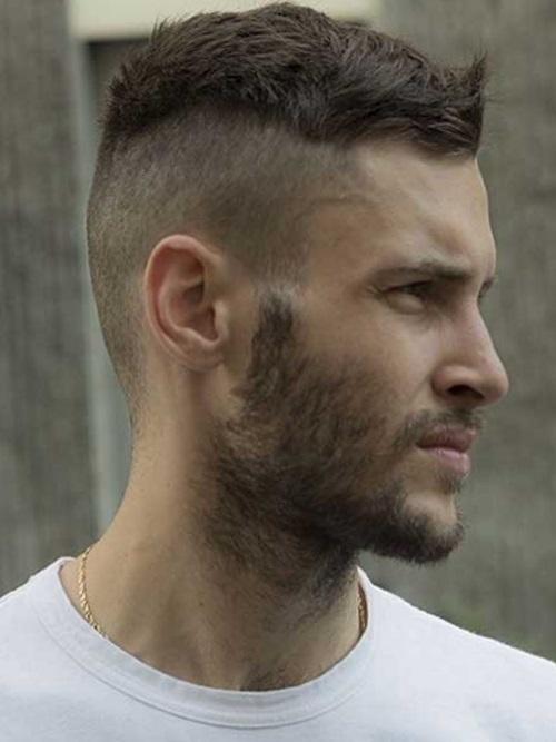 Короткая мужская стрижка с выбритыми боками. Кому подходят выбритые виски, а кому нет