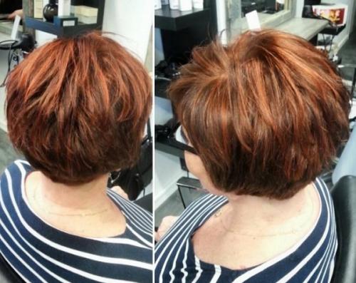 Каре с мелированием на русые. Подбор оттенков мелирования на каре