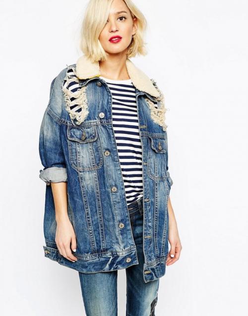 Женские джинсовые куртки. Джинсовые куртки женские — популярные дизайнерские легкие и утепленные варианты (50 фото-идей)