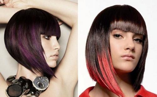 Каре с мелированием на русые. Подбор оттенков мелирования на каре