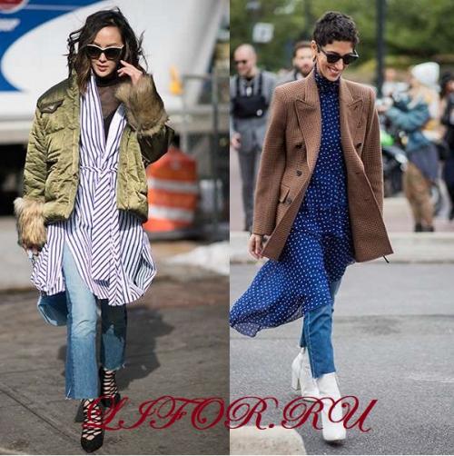 С чем можно носить джинсовое платье без рукавов. Можно ли? Носят ли? И с каким платьем?