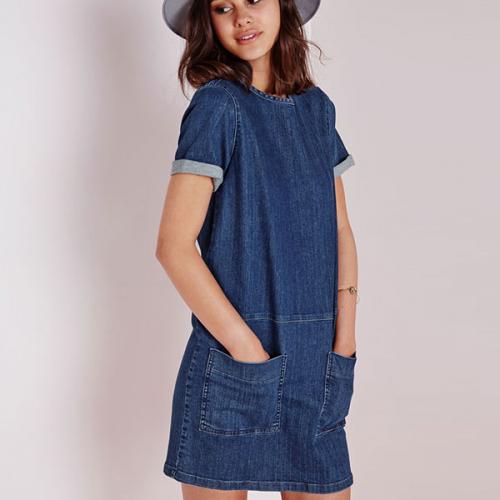 С чем можно носить джинсовое платье комбинезон. Популярные фасоны