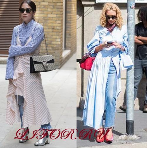 С чем можно носить джинсовое платье без рукавов. Можно ли? Носят ли? И с каким платьем?