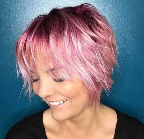 Многослойные объемные стрижки на средние волосы. Многослойный боб