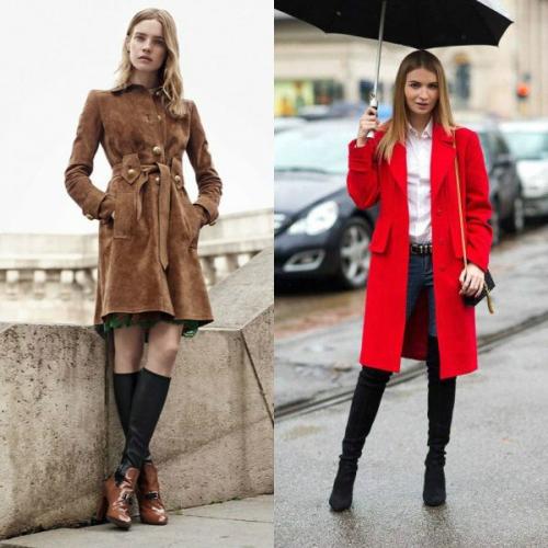 Пальто по колено женское. Актуальные варианты