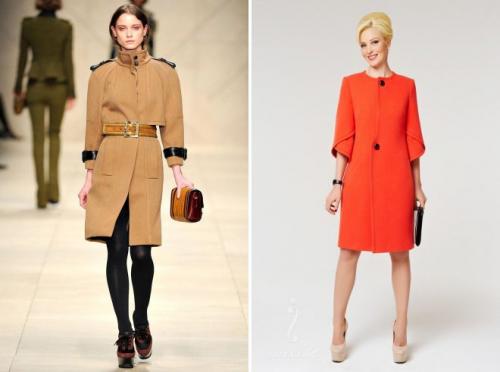 Пальто по колено женское. Актуальные варианты
