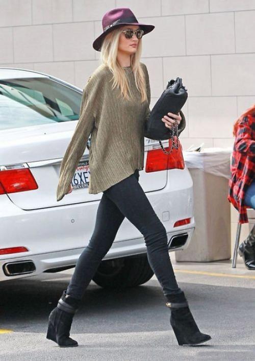 С чем носить джеггинсы зимой. Модные тенденции