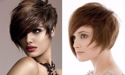 Рисунки на голове женские асимметрия. Асимметричные прически для коротких волос