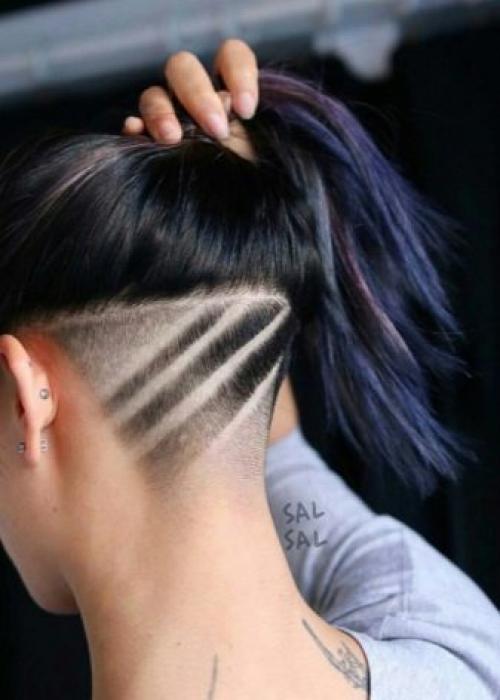 Рисунки на голове женские. Виды 01