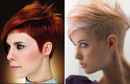 Рисунки на голове женские асимметрия. Асимметричные прически для коротких волос