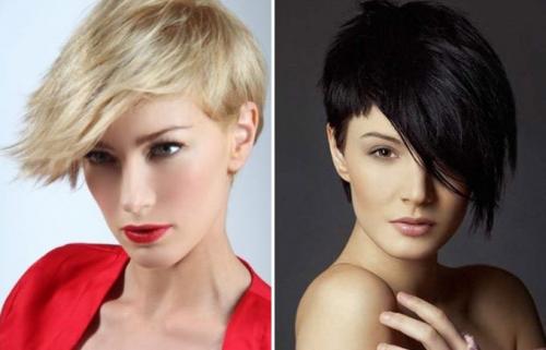 Рисунки на голове женские асимметрия. Асимметричные прически для коротких волос