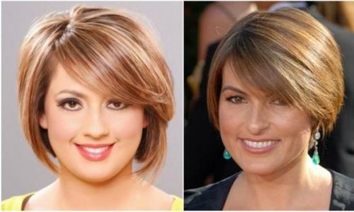 Вечерние прически для полного лица. Стрижки для полного лица