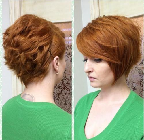 Прически для круглого лица на каждый день. Стрижки на короткие волосы для круглого лица