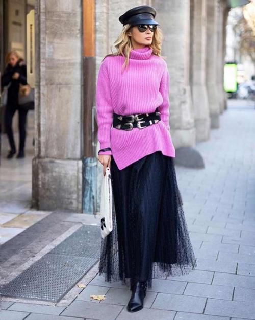 С чем носить широкий свитер. С чем носить объемный модный свитер: актуальные сочетания