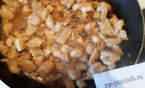 ПП салат с курицей и ананасом