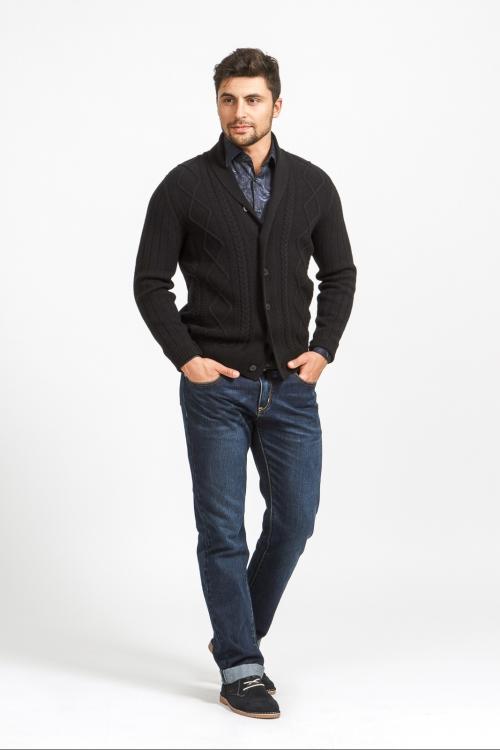 Серый кардиган мужской. Кому идет мужской кардиган